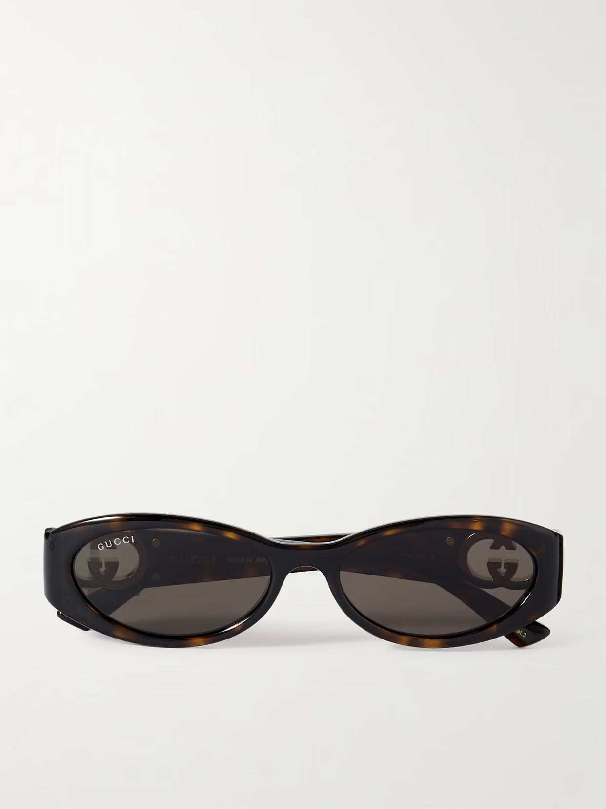 GUCCI EYEWEAR - Oval-frame Tortoiseshell Acetate Sunglasses - Brown | NET-A-PORTER (UK & EU)