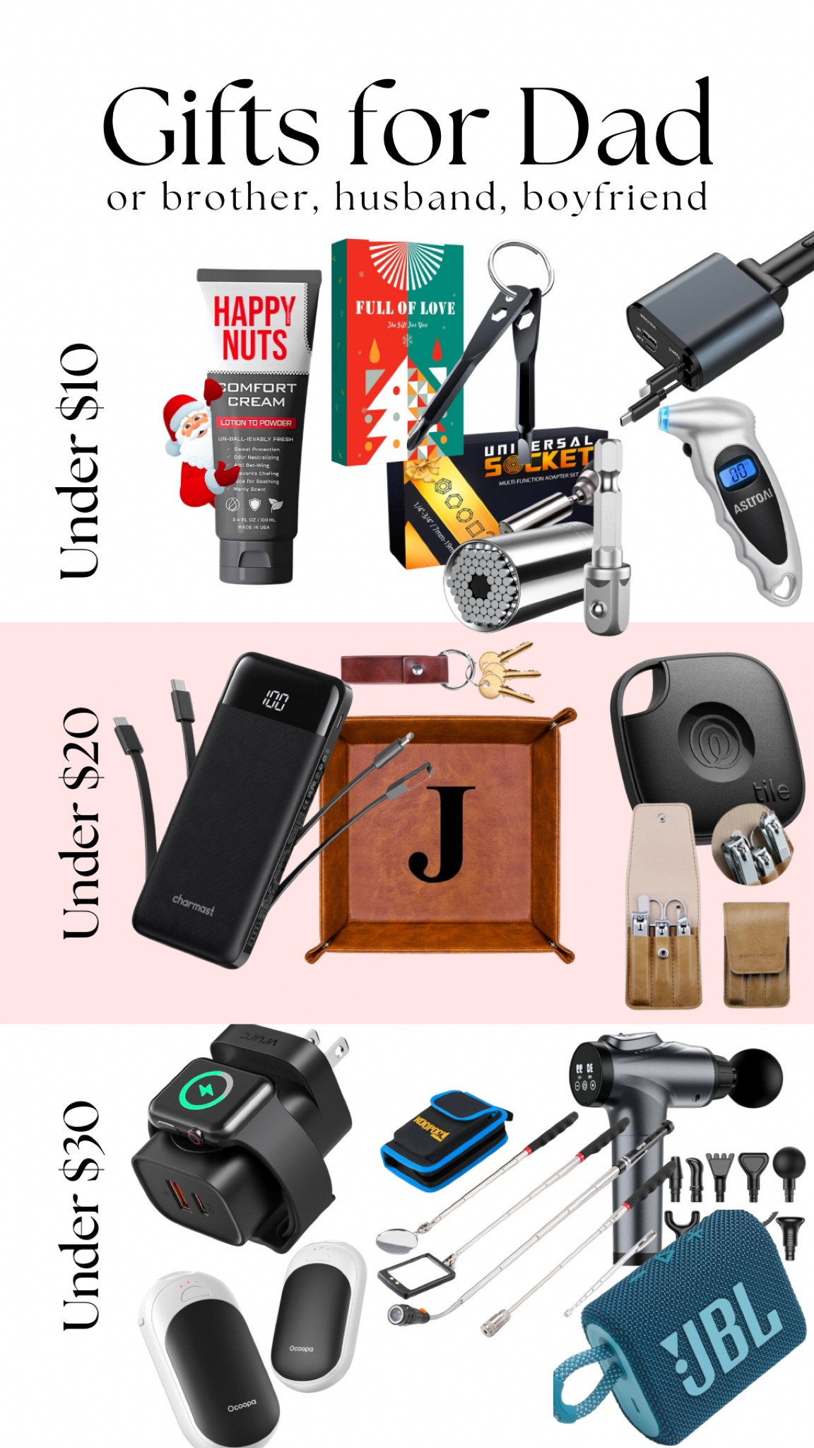 Don’t forget HIM for Christmas this year! Everything below $30 (some due to deals) and there’s still time to arrive before Christmas!

#GiftsForHim #GiftsForDad #GiftsUnder30



#LTKHoliday #LTKSeasonal #LTKGiftGuide