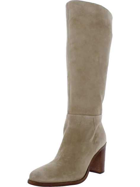 Parnela Womens Suede Side Zip Knee-High Boots | Shop Simon
