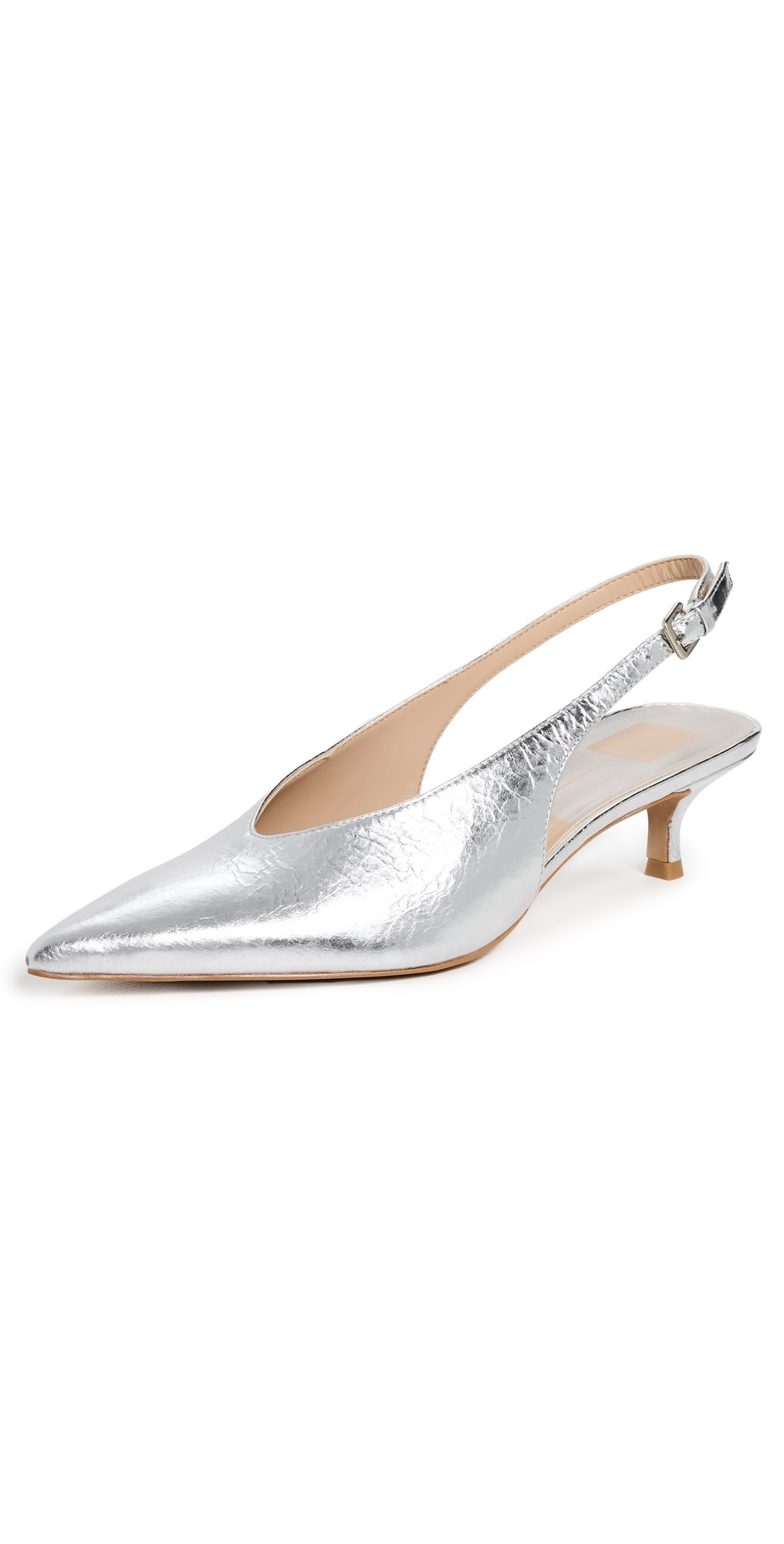Dolce Vita Alenna Heels Silver Distressed Leather 7 | Shopbop
