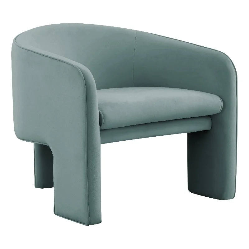 TOV Furniture Marla Sea Blue Velvet Accent Chair | Walmart (CA)