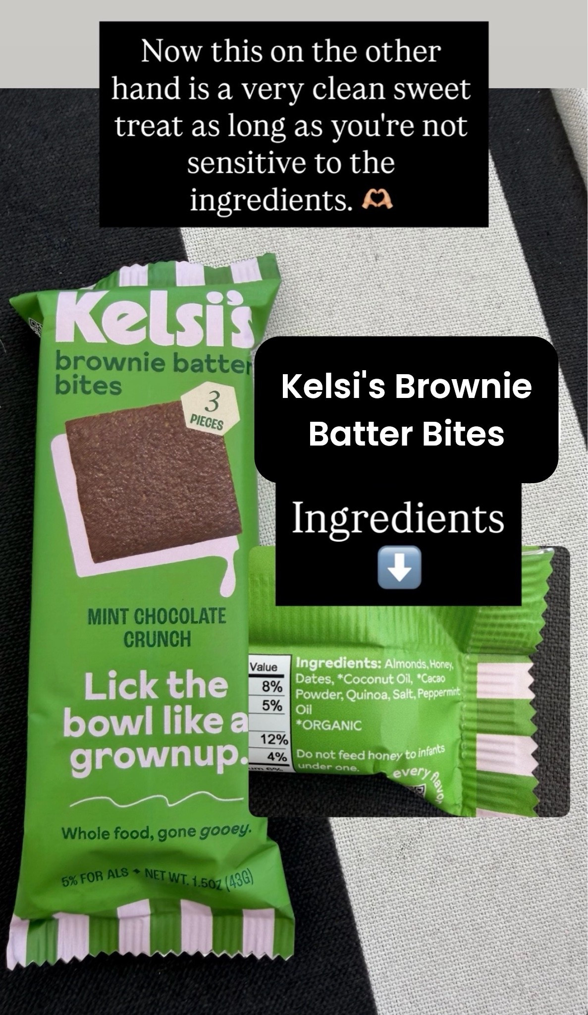 Okay these stopped me in my tracks. Kelsi’s Brownie Batter Bites taste like the real thing, and I mean the real thing. Fudgy, rich, chocolatey and made with cleaner ingredients than anything you will find in the conventional snack aisle. This is the kind of find that makes the Erewhon trip worth it, however you don't need to go to Erewhon to find them. Linked below on Amazon. If you have a sweet tooth and you are trying to stay on track with clean eating, these are your answer. No compromise necessary. 🍫

#KelsisBrownieBites #CleanSnacks #LowToxSnacks #HealthyTreats #CleanEating #LowToxLiving #GrainFreeSnacks #HealthyDessert #CleanDessert #BrownieBites

#LTKfoodie