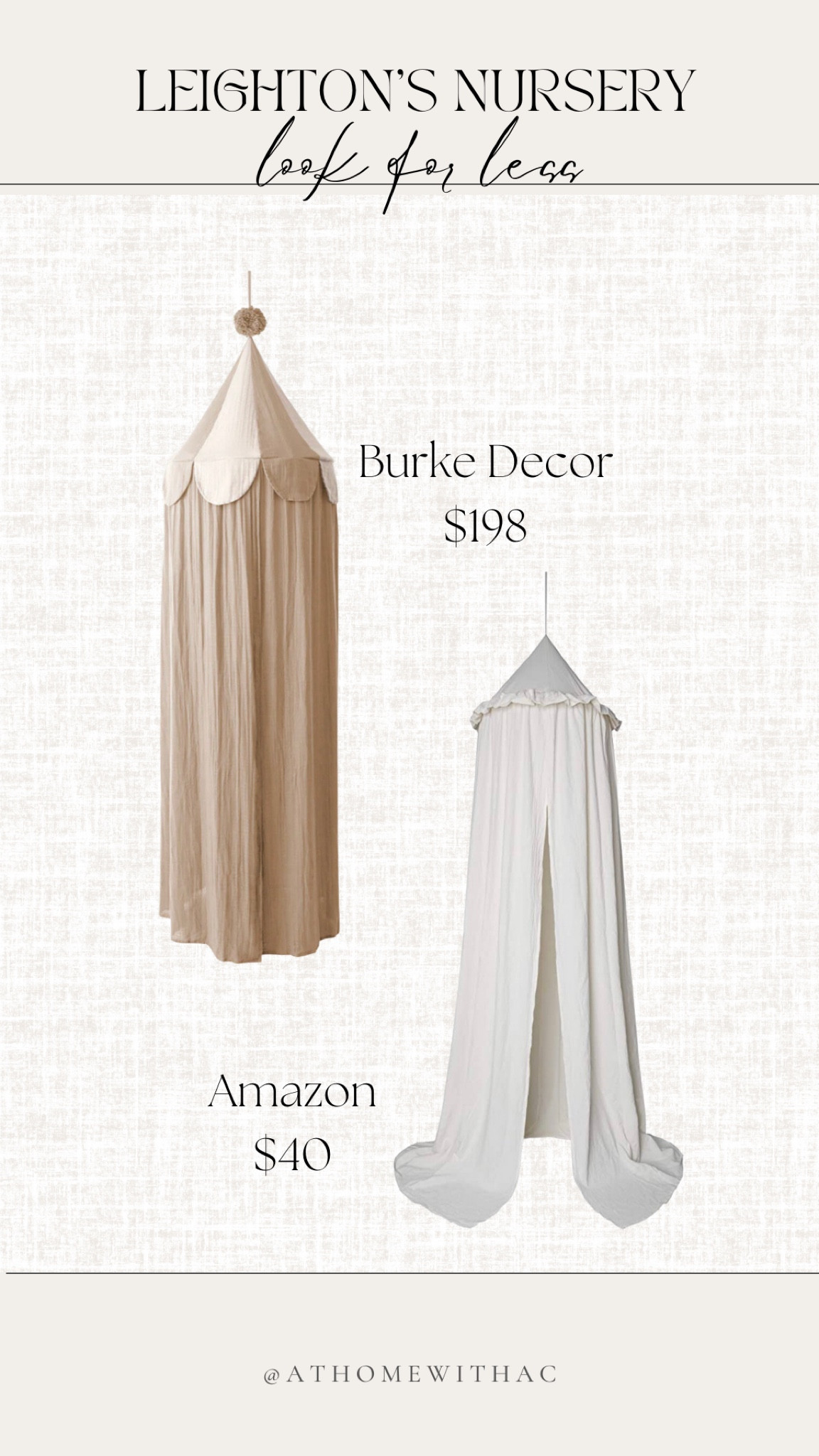 Neutral nursery kids canopy hanging tent look for less

#LTKfamily #LTKbump #LTKhome