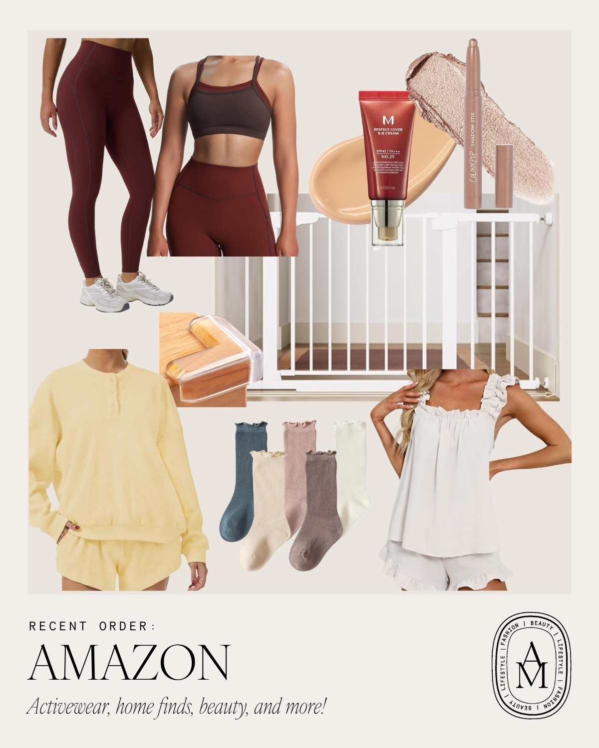 Recent Amazon order! Activewear, loungewear, baby proofing items, makeup, and more! 

#LTKmomlife #LTKActive #LTKHome