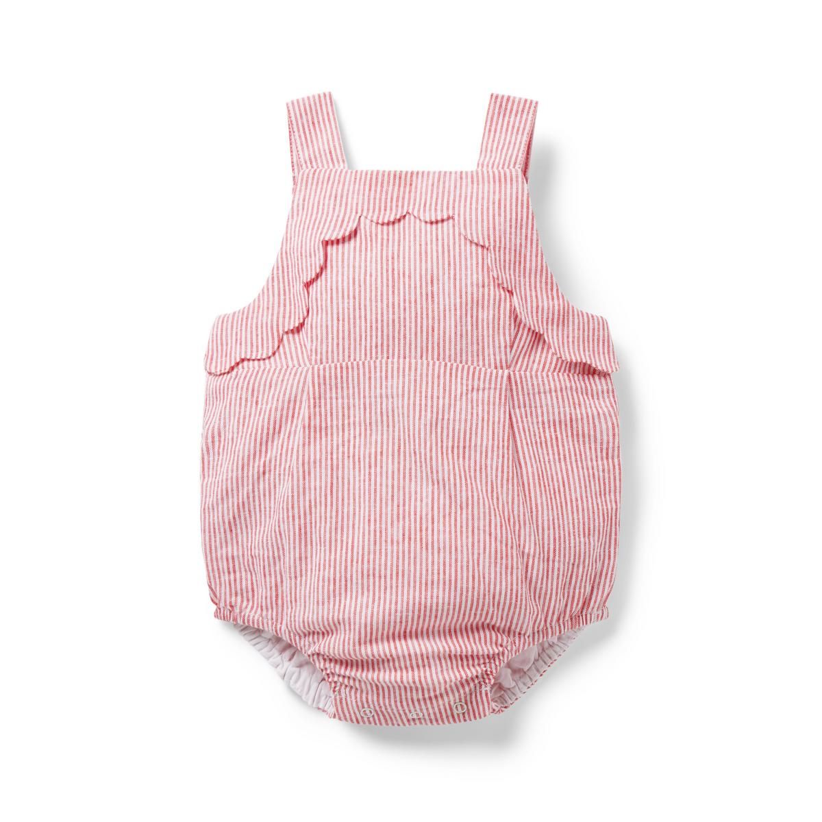 Baby Striped Linen-Cotton Romper | Janie and Jack