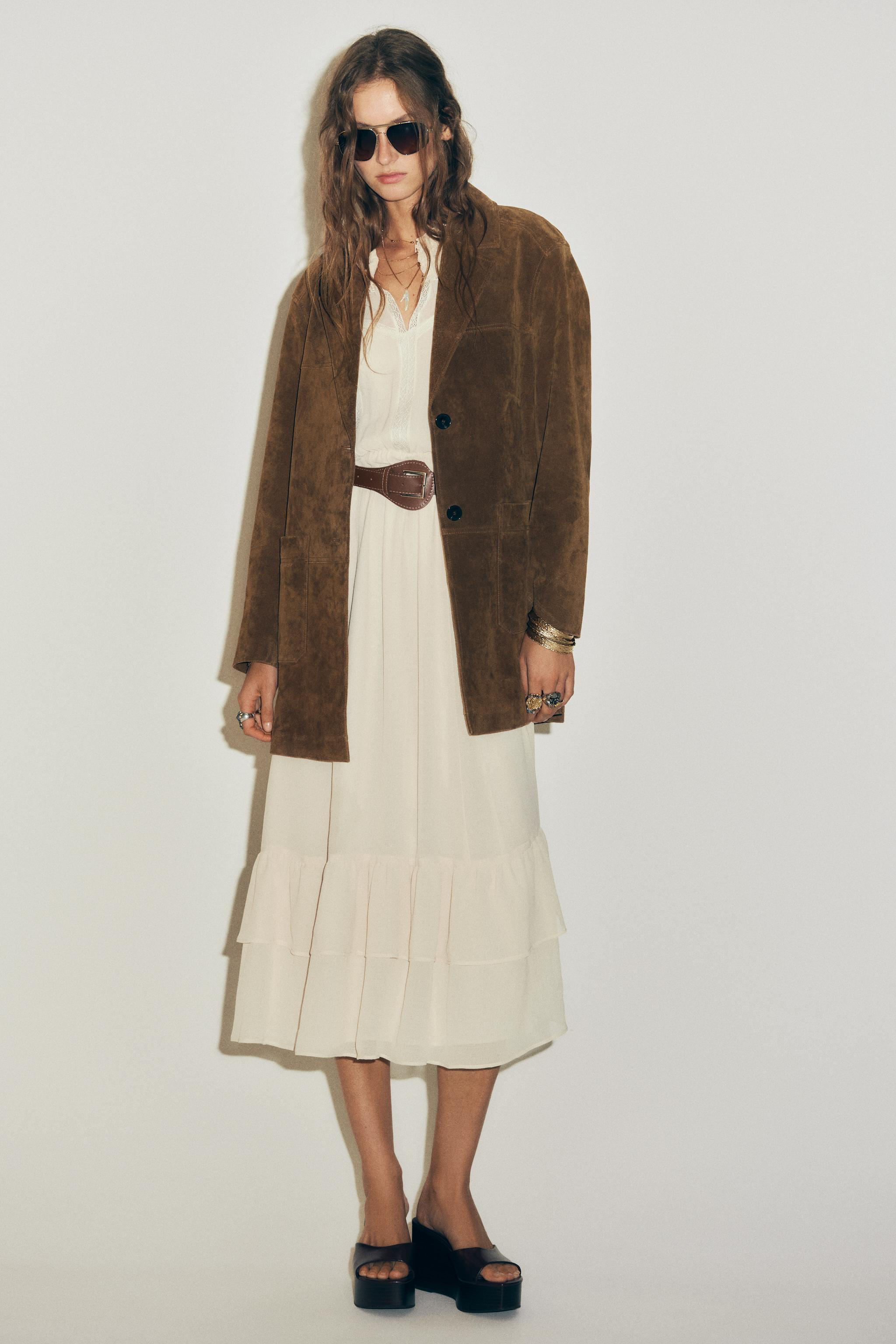 100% LEATHER LONG JACKET | Zara UK