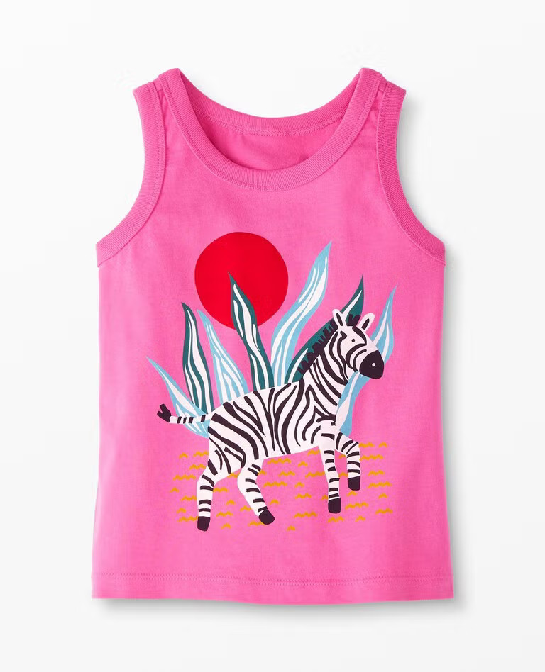 Graphic Tank In Cotton Jersey | Hanna Andersson