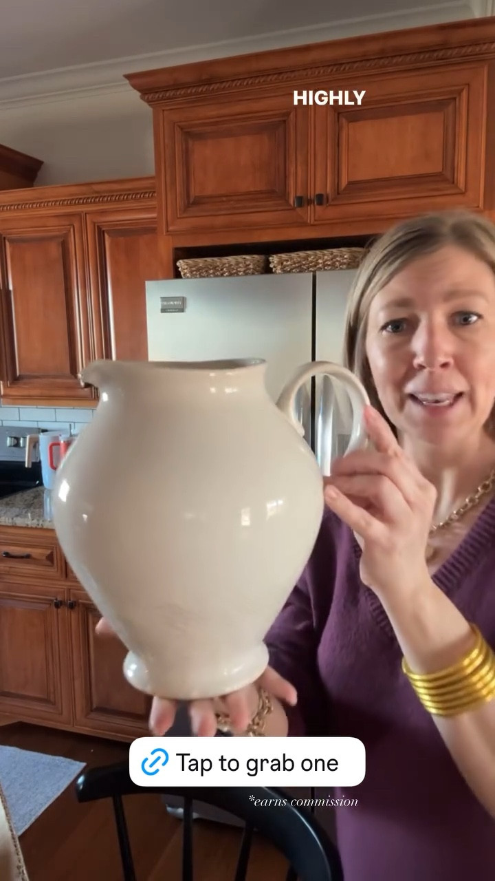 This Studio McGee Threshold pitcher is so gorgeous for some Spring flowers. I’m so impressed with the size and quality for only $16! 

#LTKSeasonal #LTKFindsUnder50 #LTKHome