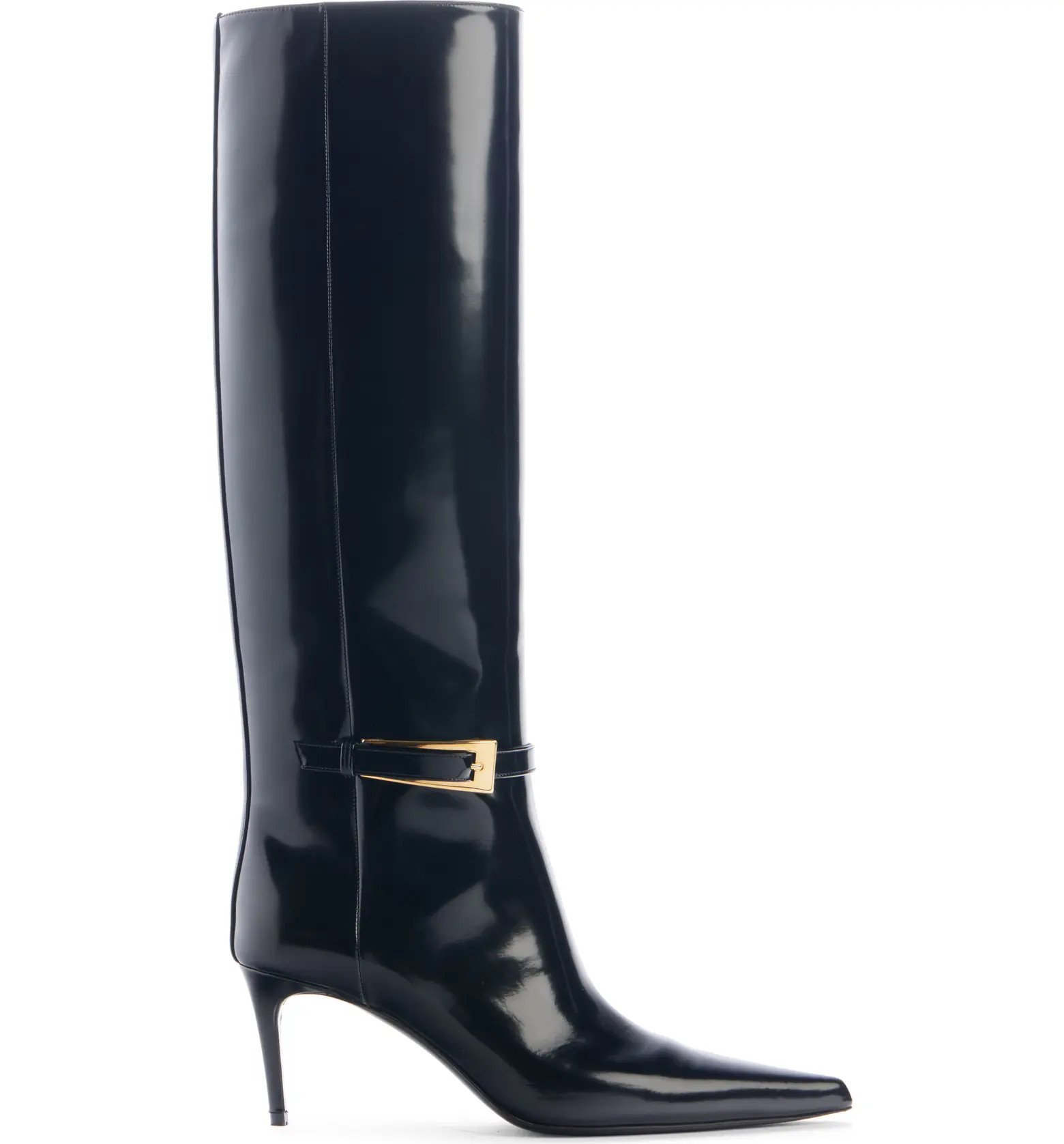 Saint Laurent Hacker Pointed Toe Knee High Boot (Women) | Nordstrom | Nordstrom
