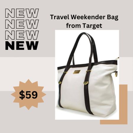 Travel Weekender Bag! 

$59.99 from target, perfect as an airplane carry on bag 

Travel necessities, travel bag, travel carryon, airplane carryon bag, summer vacations, travel essentials, tote bag

#LTKtravel #LTKitbag #LTKunder100