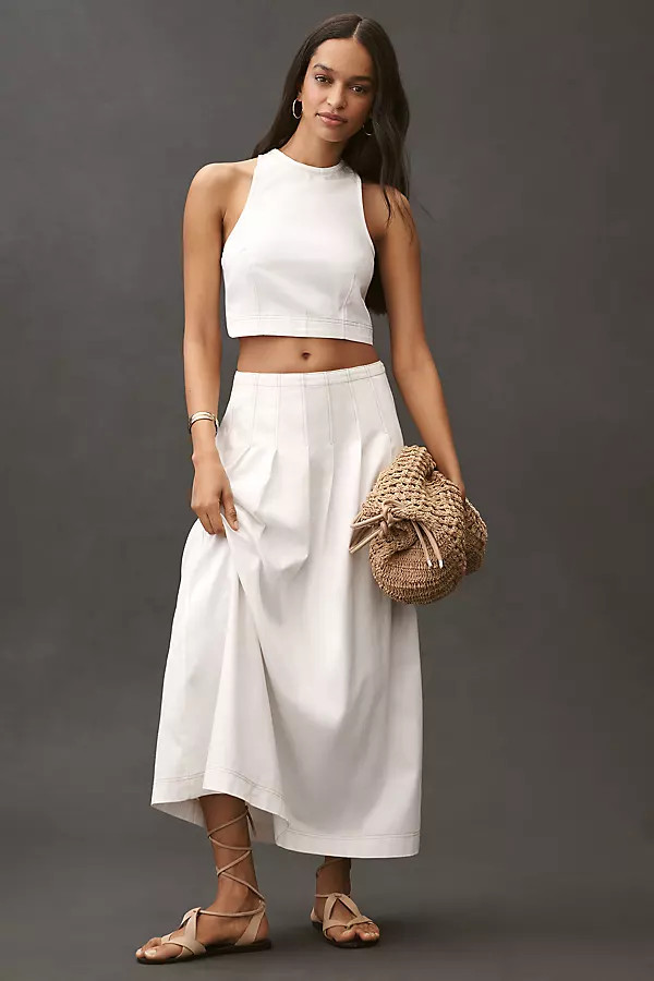 By Anthropologie Paneled Waist Maxi Skirt | Anthropologie (US)
