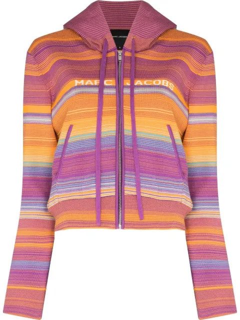 Marc Jacobs Cropped Zip Hoodie - Farfetch | Farfetch Global