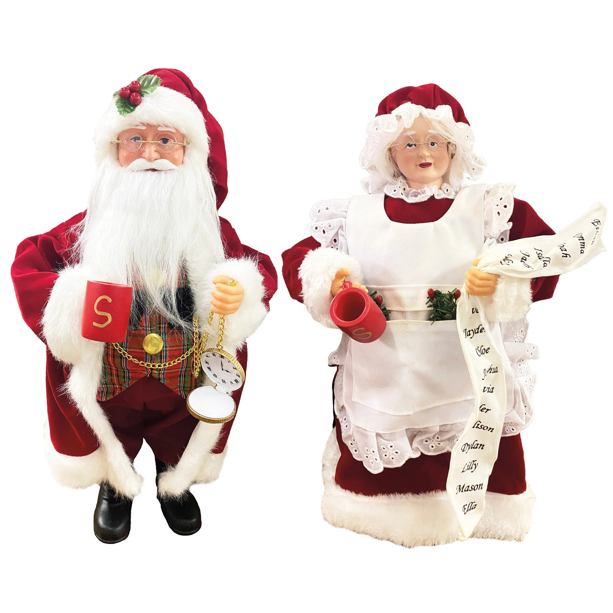 2 Piece Mr and Mrs Claus Set | Wayfair North America