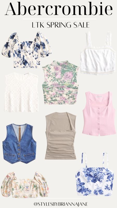 Spring tops from Abercrombie. 

#LTKSpringSale #LTKsalealert #LTKstyletip