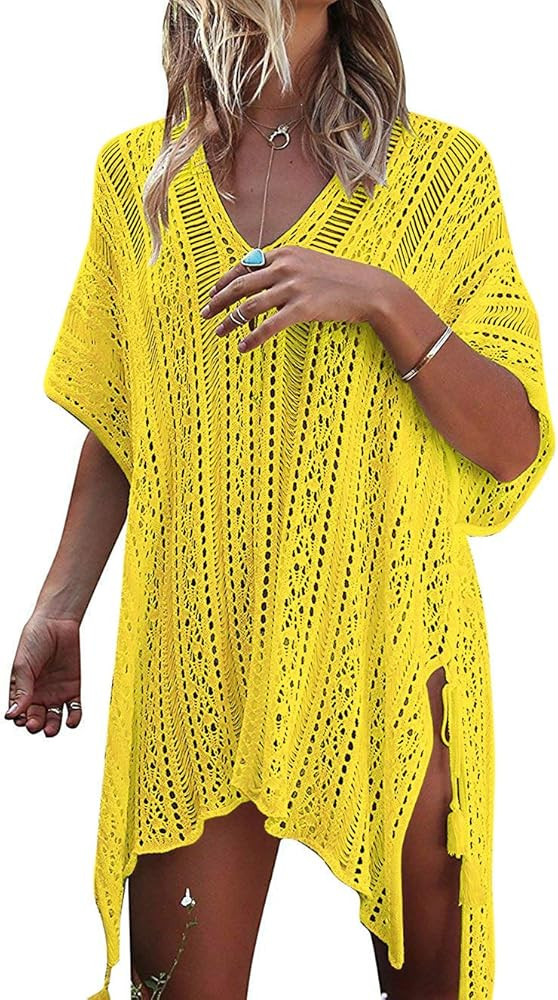 HARHAY Women's Summer Swimsuit Bikini 2023 Beach Swimwear Crochet Cover up | Amazon (US)