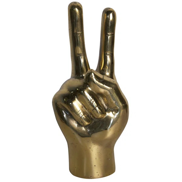 NoirLusk Peace Sign Sculpture | Wayfair North America