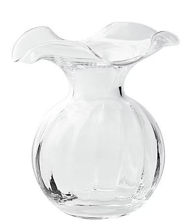 VIETRI Hibiscus Small Fluted Vase - Clear | Dillard's