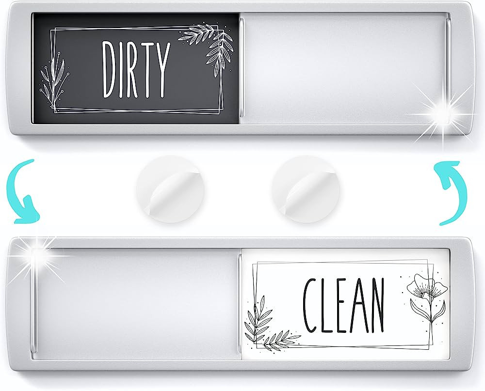 Stylish Dishwasher Magnet Clean Dirty Sign - Ideal Clean Dirty Magnet for Dishwasher and Kitchen ... | Amazon (US)