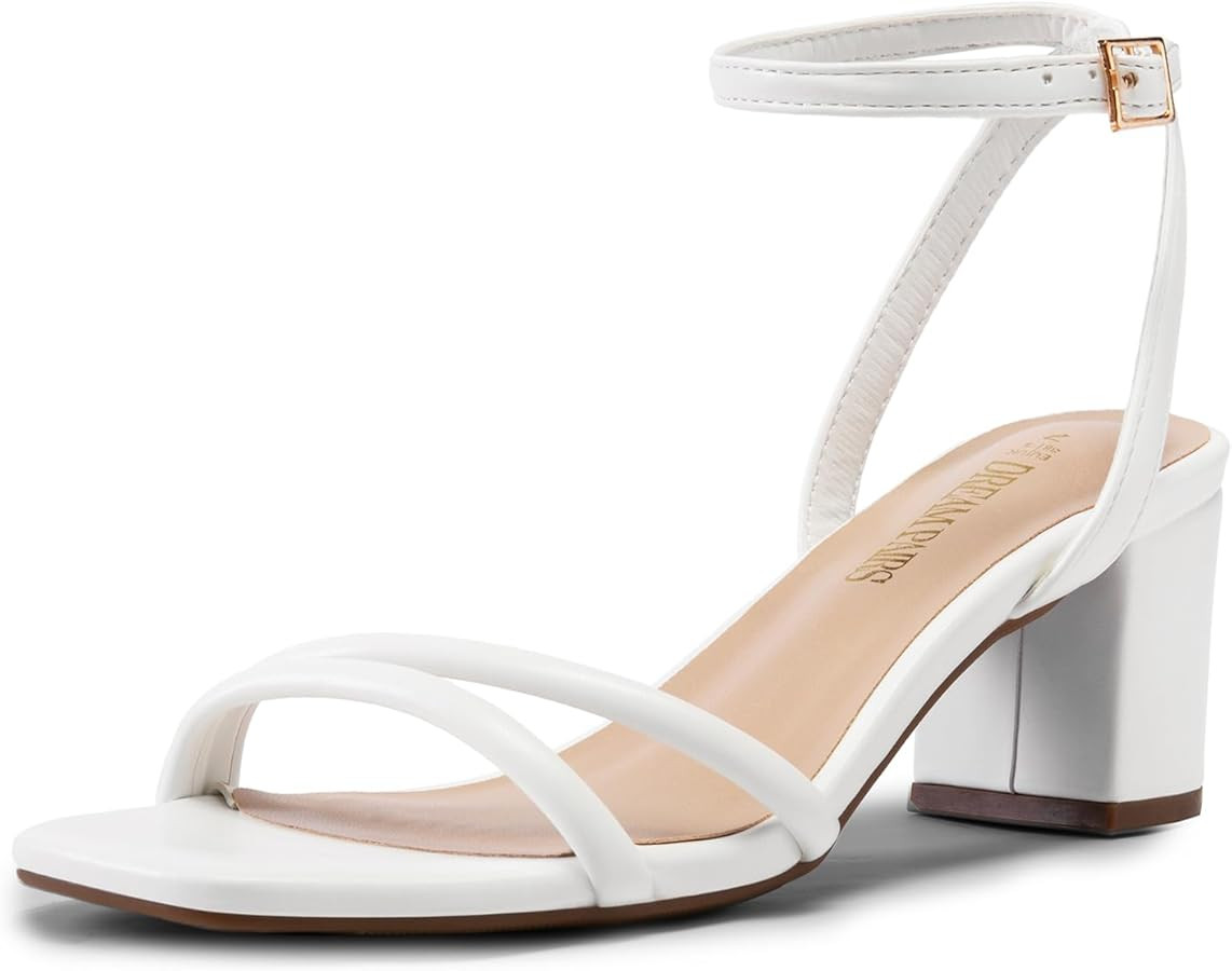 DREAM PAIRS Women's Chunky Strappy Sandals | Amazon (US)