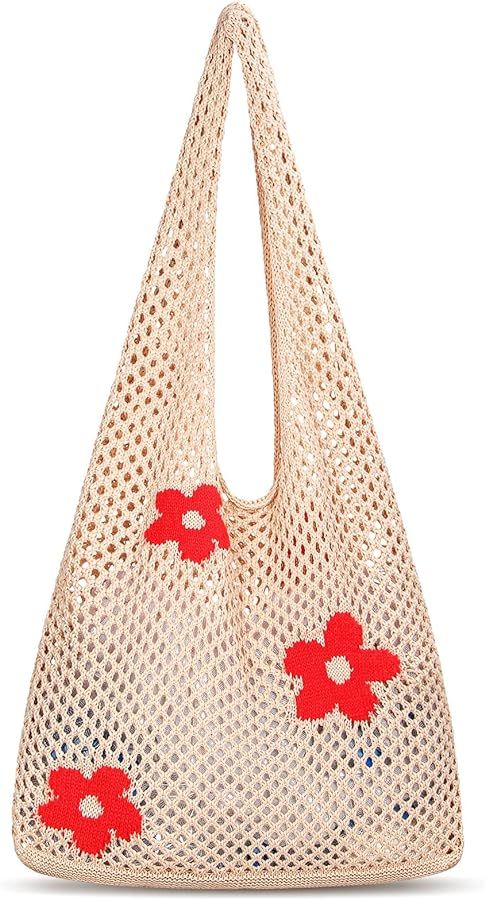 Women's Tote Bag Aesthetic Shoulder Handbags Crochet Purse Fairy Grunge Tote Bags Cute canvas tot... | Amazon (CA)