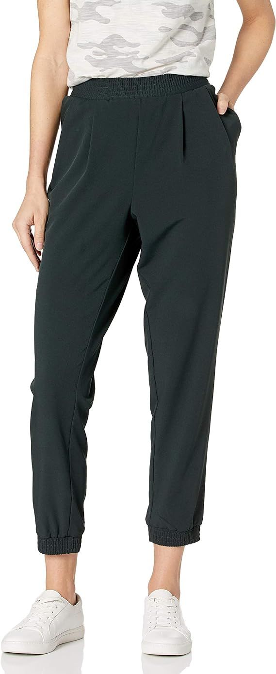 Daily Ritual Women's Relaxed Fit Fluid Stretch Woven Twill Jogger | Amazon (US)
