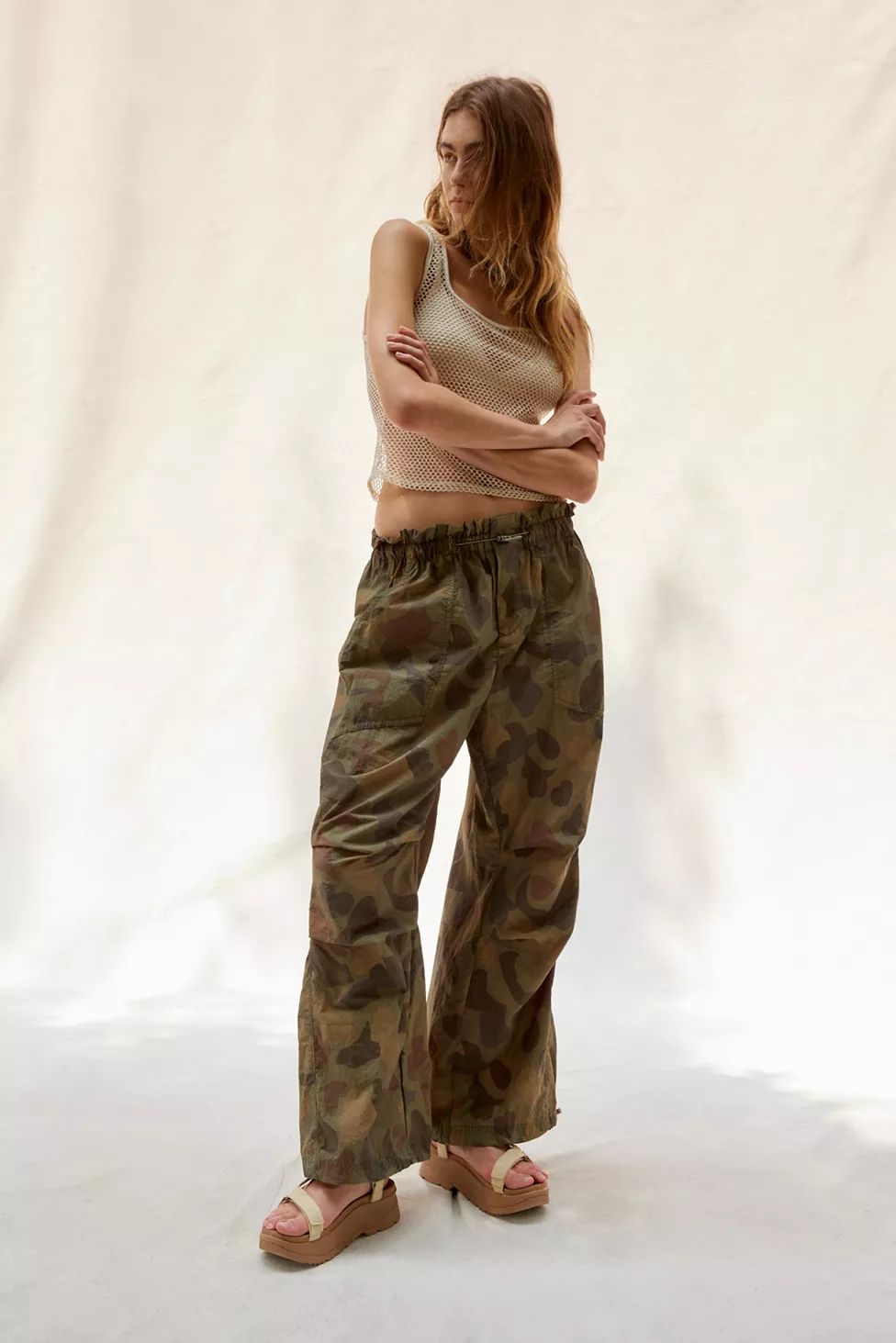 UO Sloan Nylon Camo Balloon Pant | Urban Outfitters (US and RoW)