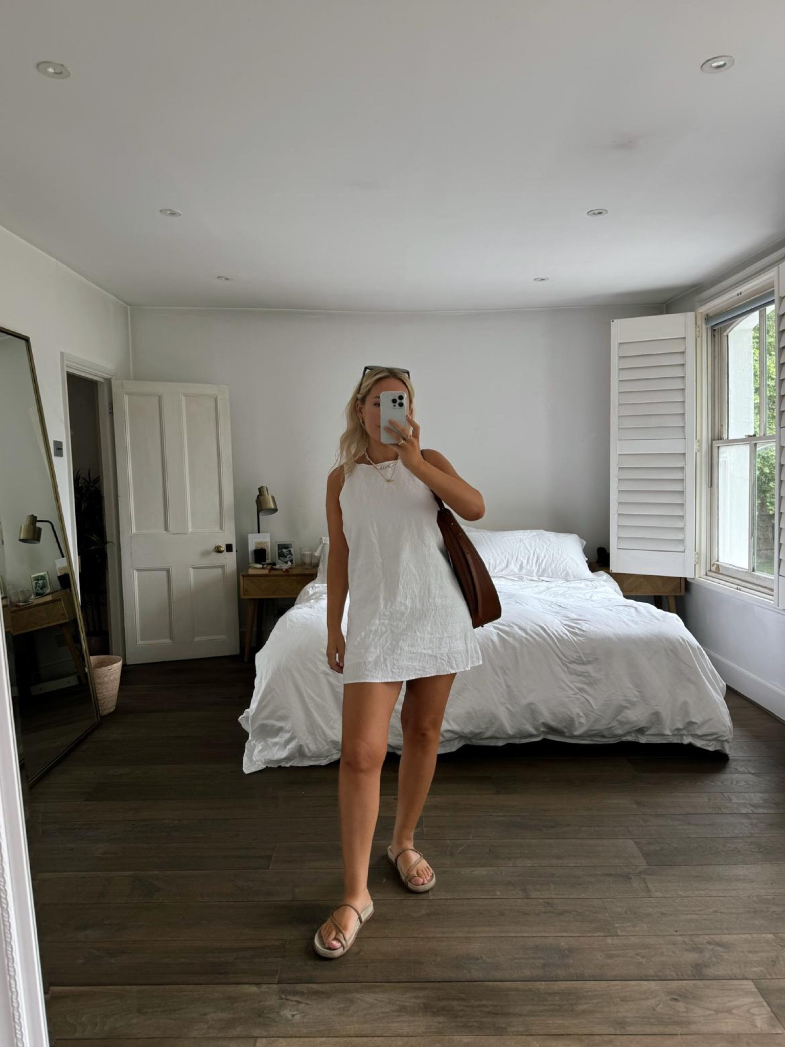 Summer outfit, mini dress, tan sandals, summer style, sundress, casual outfit, reformation 

#LTKsummer #LTKstyletip #LTKuk