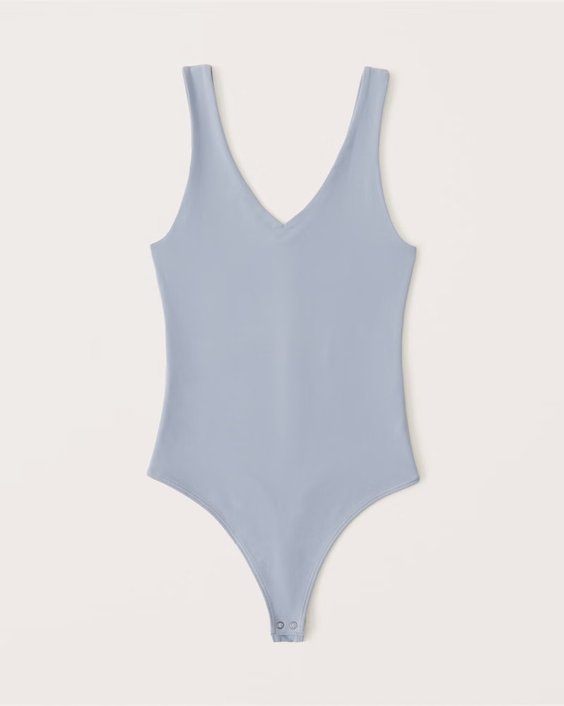 Double-Layered Seamless V-Neck Bodysuit | Abercrombie & Fitch (US)