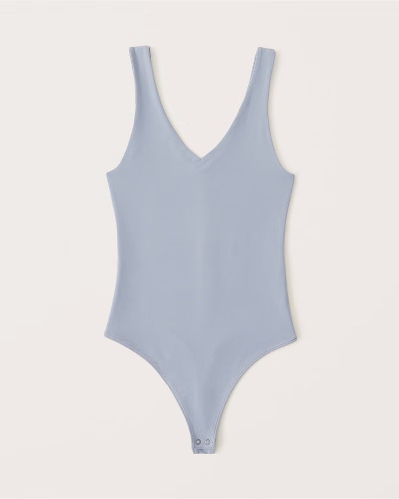 Double-Layered Seamless V-Neck Bodysuit | Abercrombie & Fitch (US)