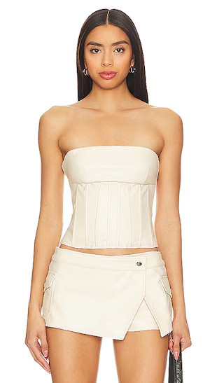 Odessa Corset Top in Bone | Revolve Clothing (Global)