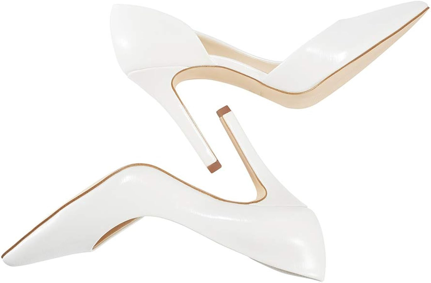 JENN ARDOR Stiletto High Heel Shoes for Women: Pointed, Closed Toe Classic Slip On Dress Pumps | Amazon (US)