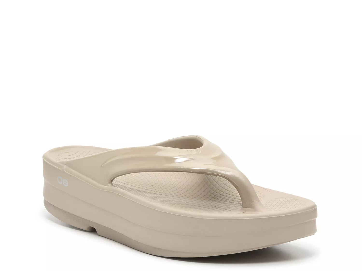 OOFOS OOmega Platform Flip Flop | Women's | Beige | Size 11 | Sandals | Athletic | DSW