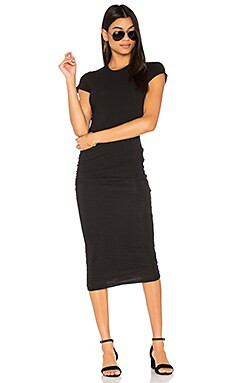 James Perse Classic Skinny Dress in Black from Revolve.com | Revolve Clothing (Global)