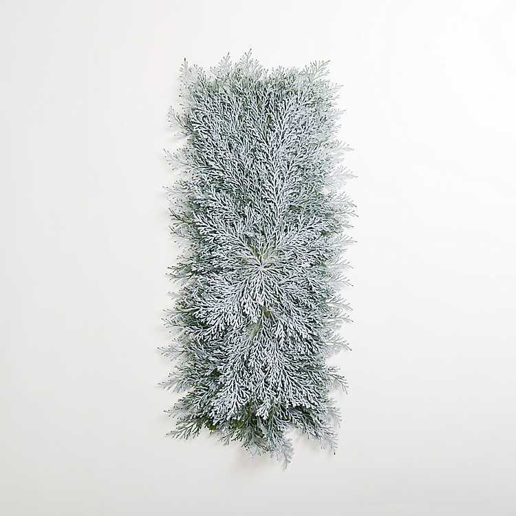 Flocked Green Cedar Table Runner | Kirkland's Home