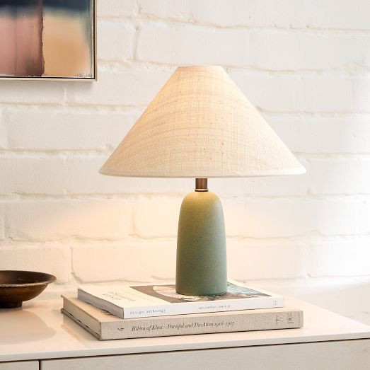 Louis Table Lamp (13"–23") - Raffia | West Elm (US)