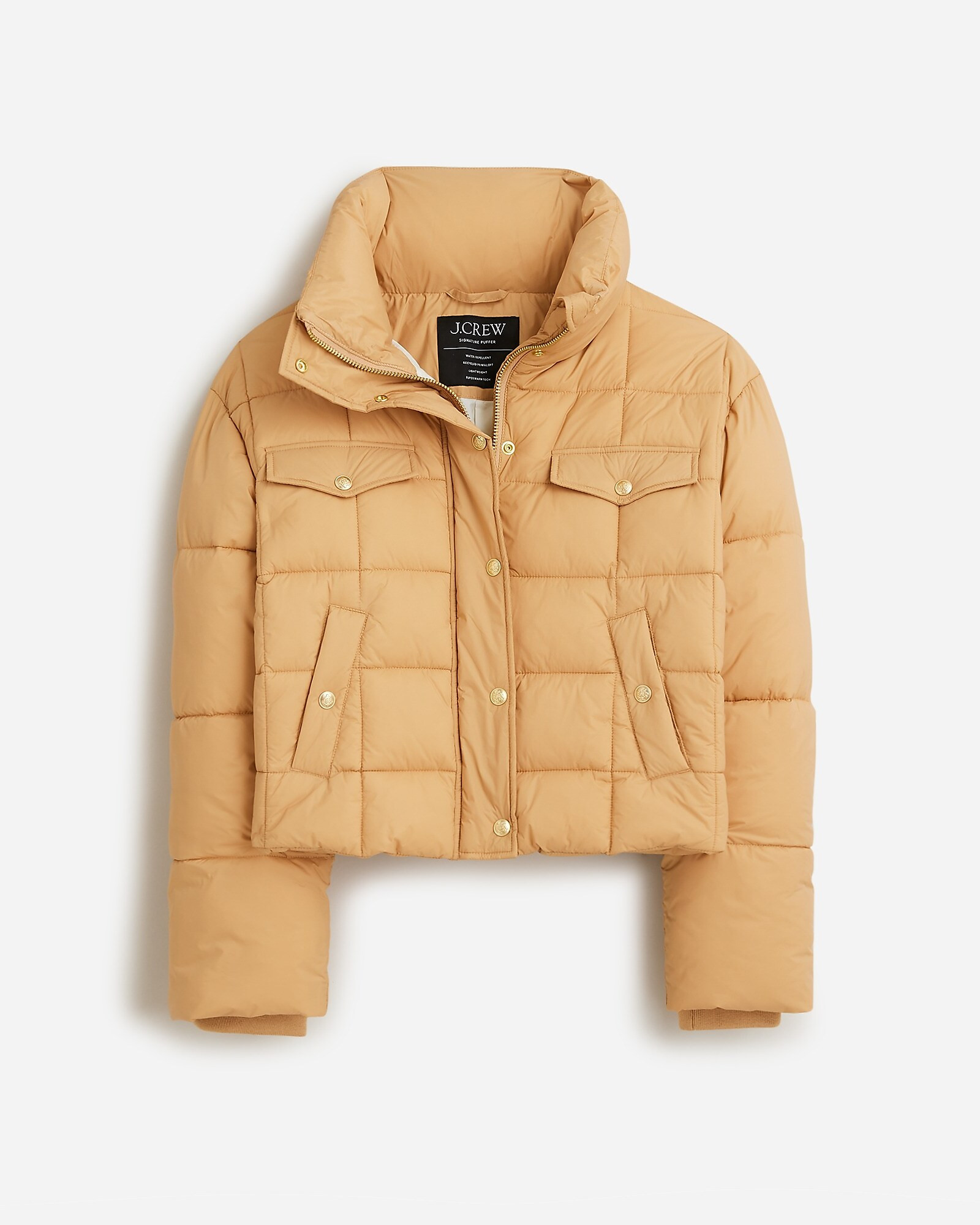 Cropped puffer jacket with PrimaLoft® | J. Crew US