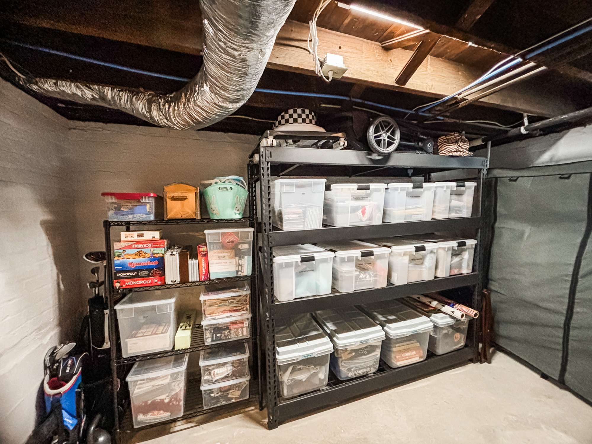 If your storage space has because a catch-all "I'll throw this here until I can deal with it later" breeding ground, fear not! We'll help you untangle the situation in which you've found yourself - and we'll make it as painless as possible. Basements aren't a glamorous space usually but making them functional is our wheelhouse! 

 