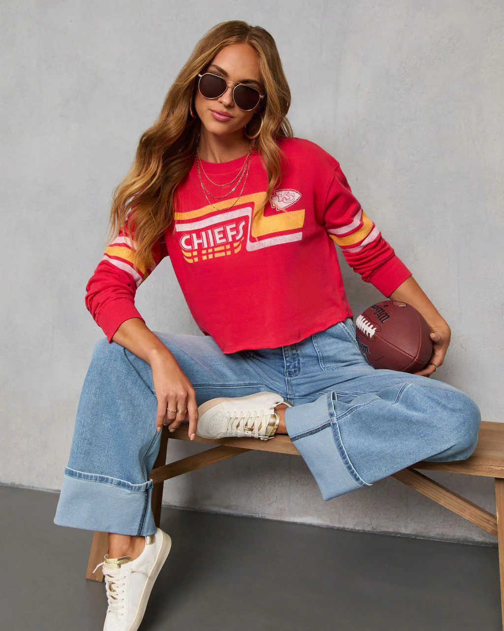 Kansas City Chiefs Zone Long Sleeve Graphic Tee | VICI
