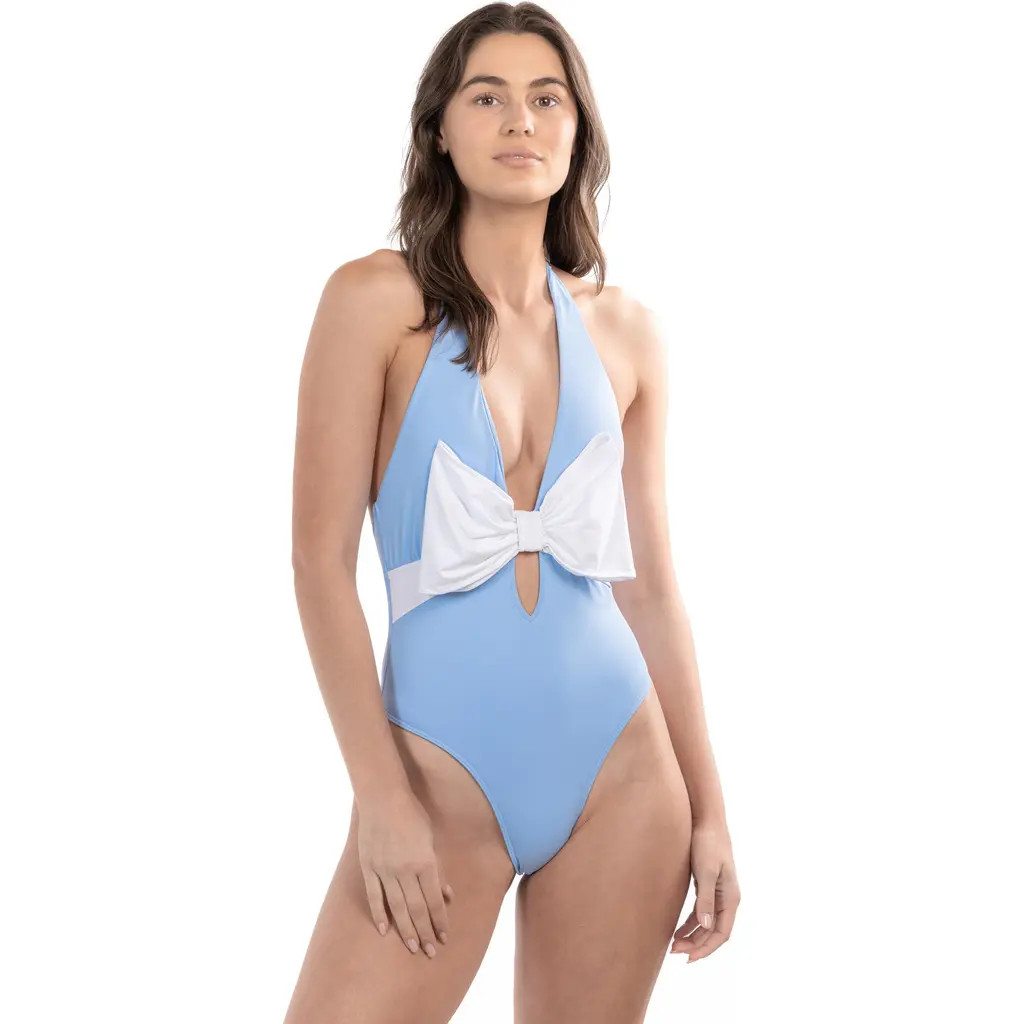 TABACARU Carolina One-Piece Swimsuit in Blue at Nordstrom, Size Large | Nordstrom