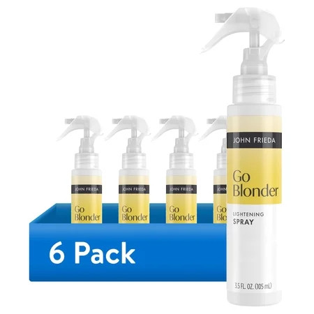 (6 pack) John Frieda Go Blonder Lightening Spray, Hair Lightening Spray for Blonde Hair, 3.5 fl oz | Walmart (US)