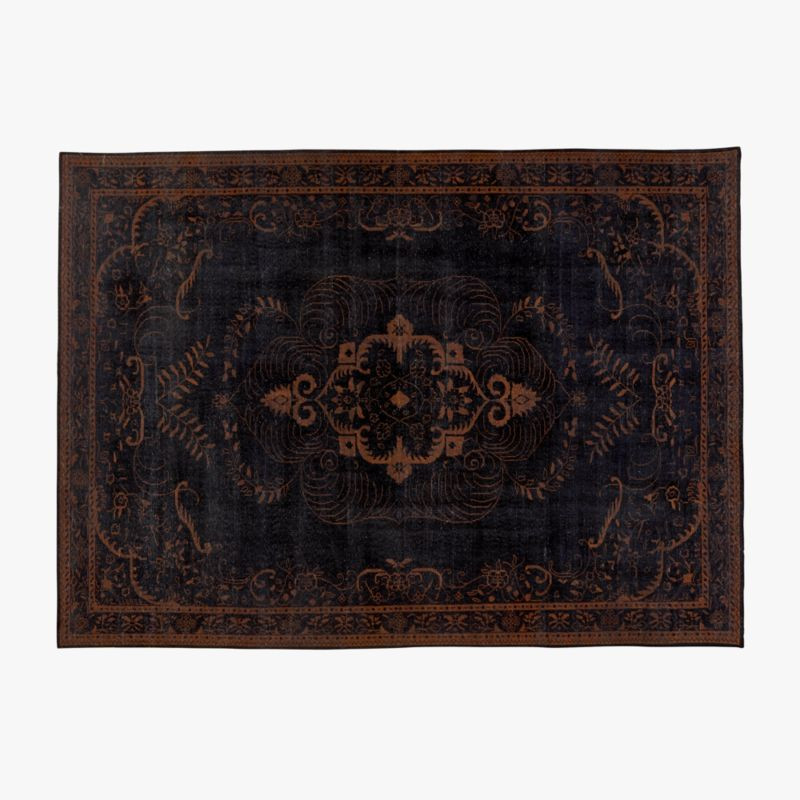 Marlowe Modern Handknotted Black and Red Area Rug 10'x14' + Reviews | CB2 | CB2