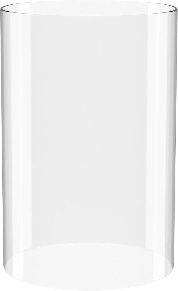 Hurricane Candle Holder Glass, Open Ended Glass, Cylinder Vase Open, Glass Lamp Shade of 2.5" x 6... | Amazon (US)