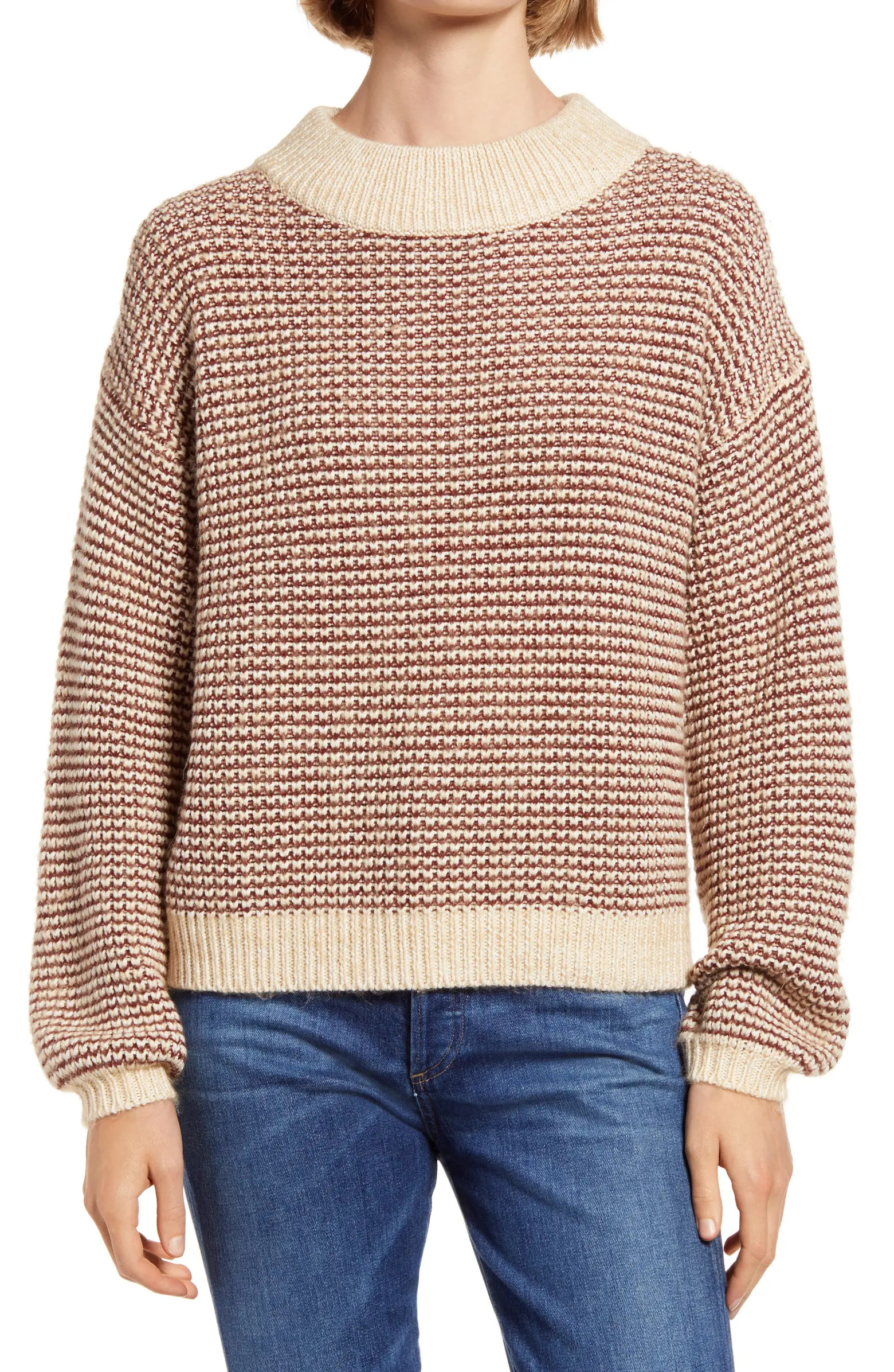 Chunky Balloon Sleeve Sweater | Nordstrom
