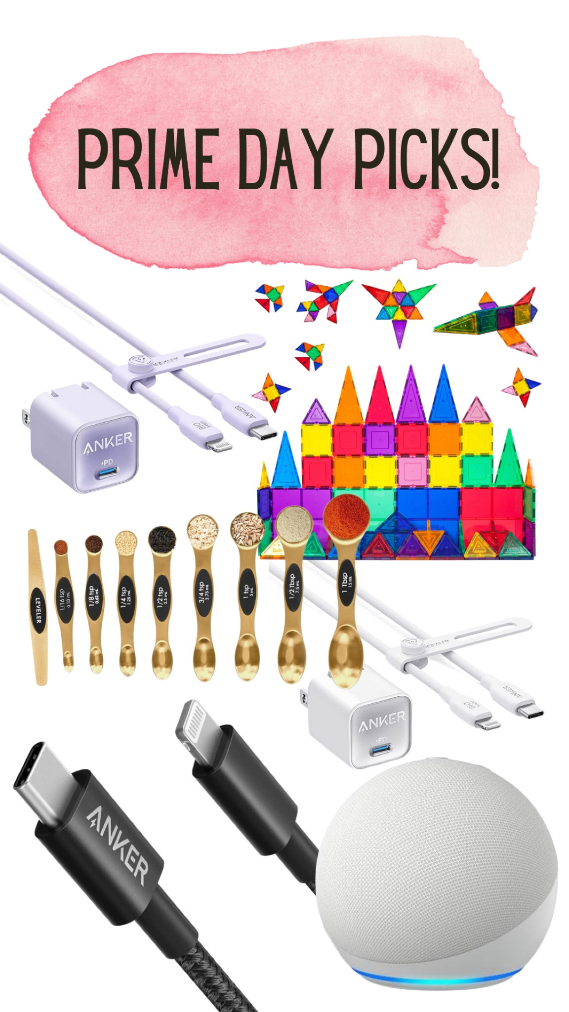 Here are a few things I’m snagging for Prime Day! You can never have too many phone chargers and we love the Anker brand chargers. I am getting this Magnatile set for Tilden for Christmas. Never too early to think about Christmas gifts! 