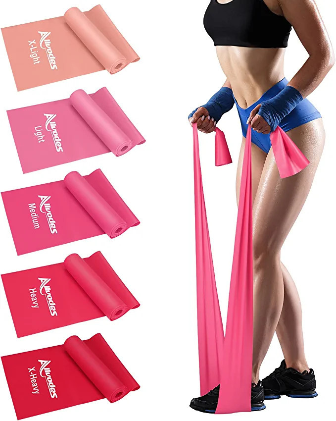 Allvodes Resistance Bands Set, 5 Pack Latex Exercise Bands with 5 Resistance Levels, Skin-Friendl... | Amazon (US)