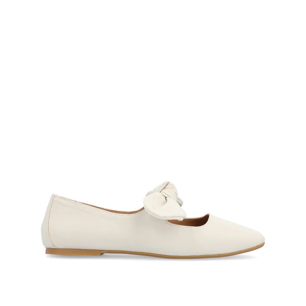 SERALINN BALLET MARY JANE FLATS IN FABRIC | Journee Collection