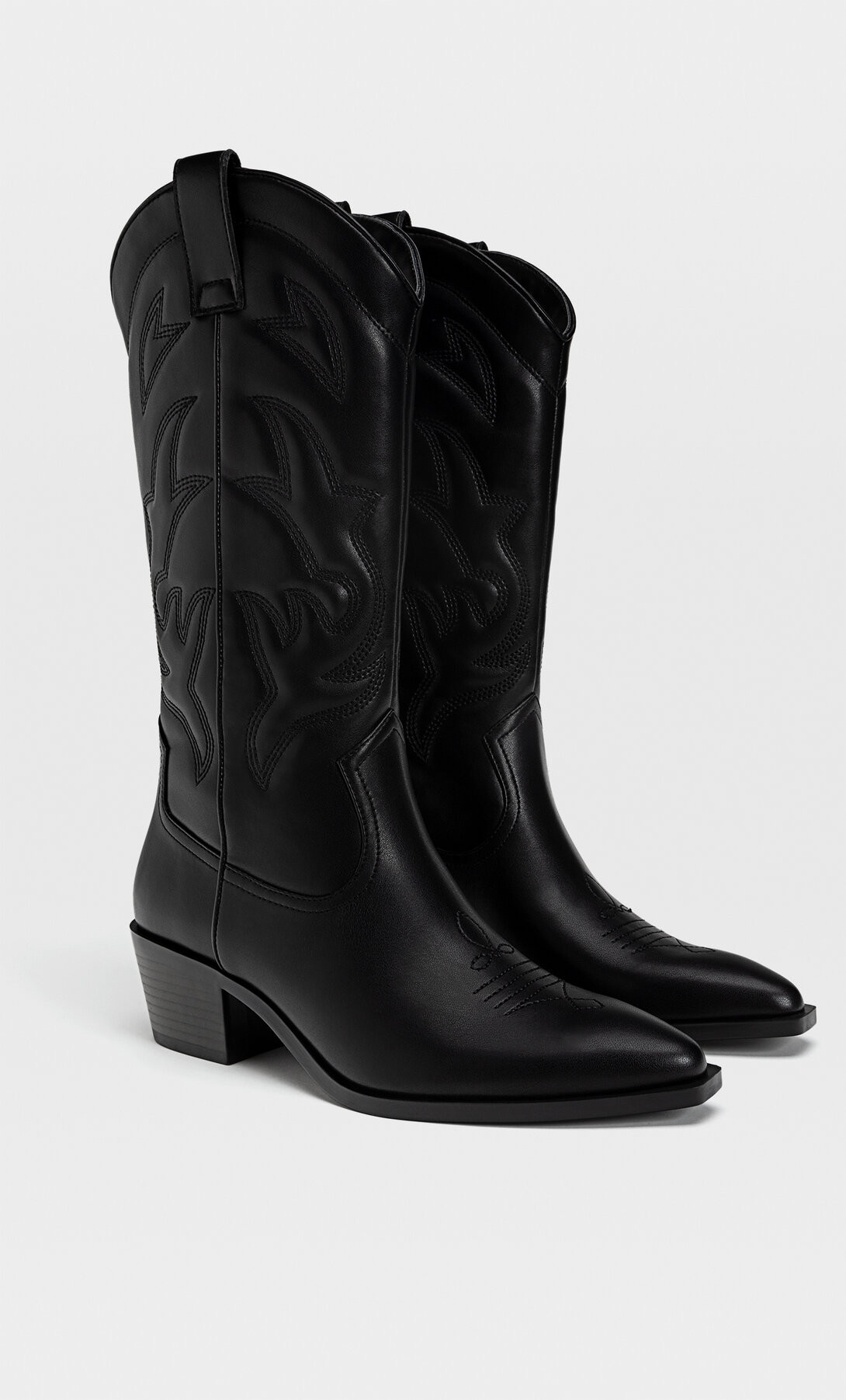 Heeled cowboy boots - Women's fashion | Stradivarius United Kingdom | Stradivarius (UK)