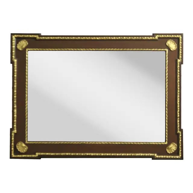 Friedman Brothers Chippendale Style Mirror W. Shell Carvings | Chairish