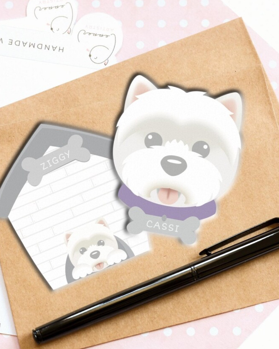 Cute stocking stuffer - Westie note pads - can customize with color collar and name too!

#LTKHoliday #LTKSeasonal #LTKGiftGuide