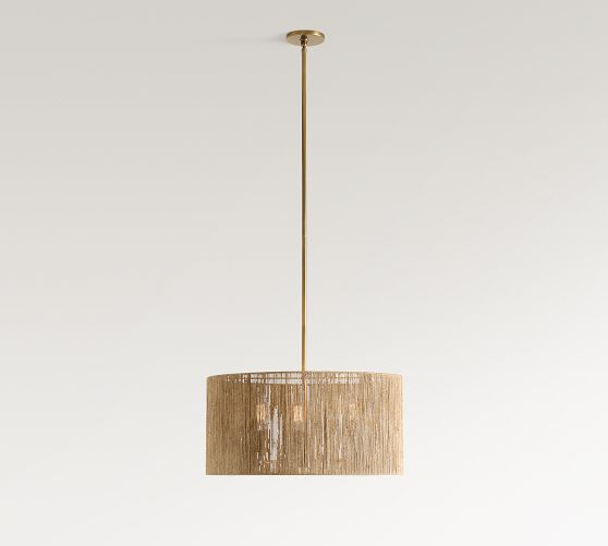 Camden Woven Drum Pendant (24"-30") | Pottery Barn (US)